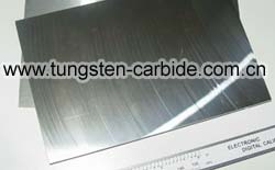 placa de carboneto de tungstênio